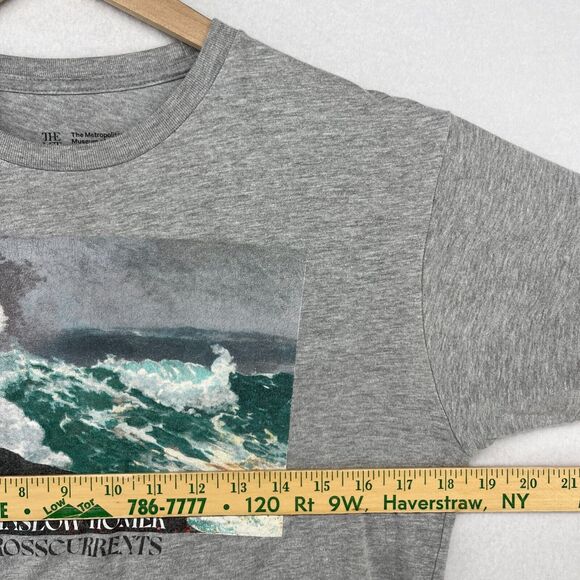 WINSLOW HOMER Shirt Adult S CROSSCURRENTS The Metropolitan Museum of Art Gray - Picture 11 of 13